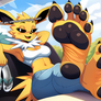 Jolteon's Shocking Soles (POV: Degenerate Trainer)