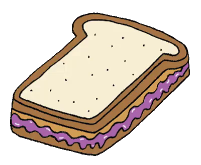 Pbj Drawing Peanut Butter and Jelly Sandwich by brandontu1998 on DeviantArt