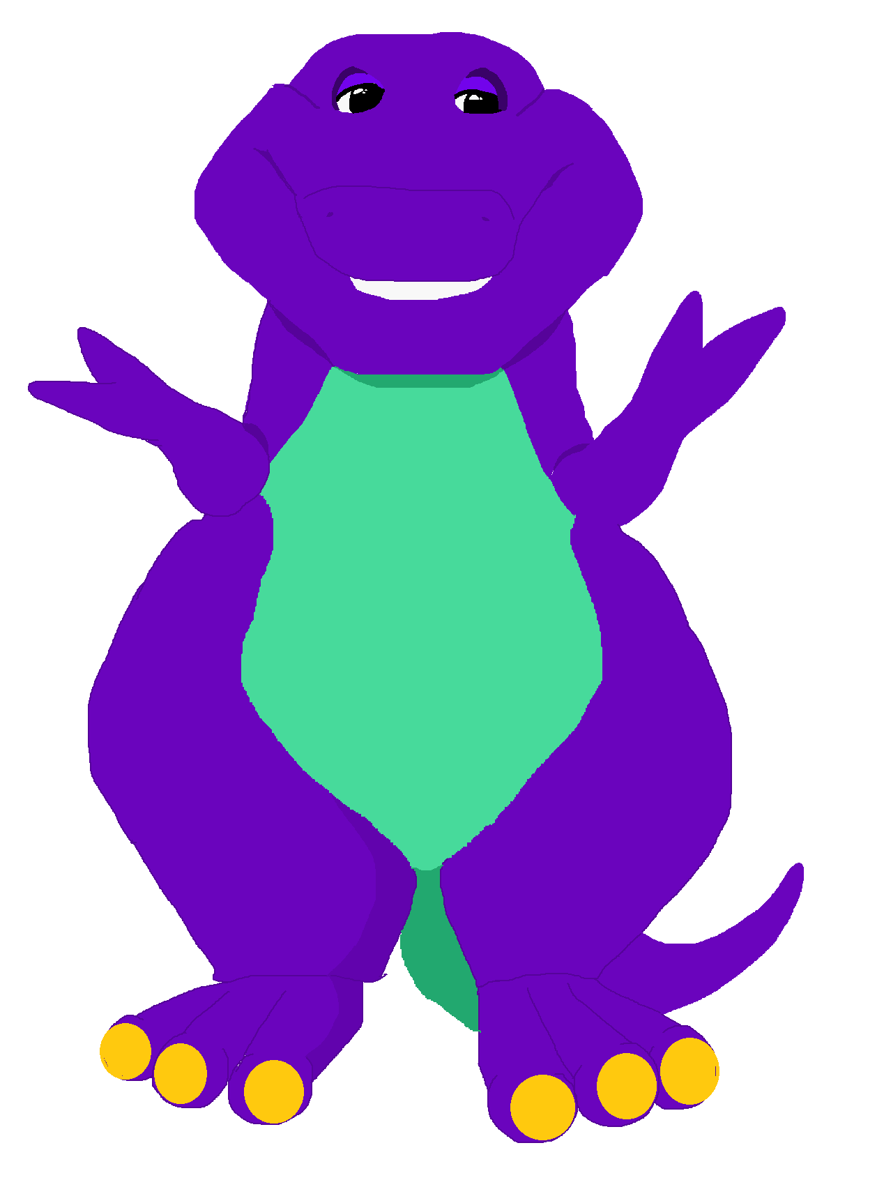 Barney The Dinosaur Drawing Free Transparent Clipart Clipartkey ...