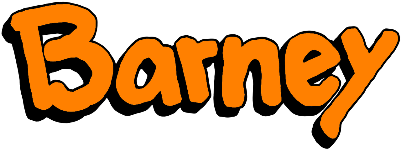 Barney Logo (1996-2014) (Orange) by brandontu1998 on DeviantArt