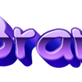 Brandon Logo (Metallic Purple 3D Text)