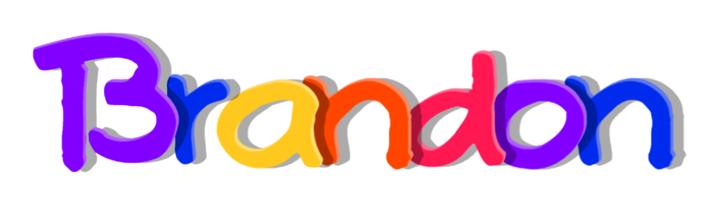 Brandon Logo (Color Lettering) by brandontu1998 on DeviantArt