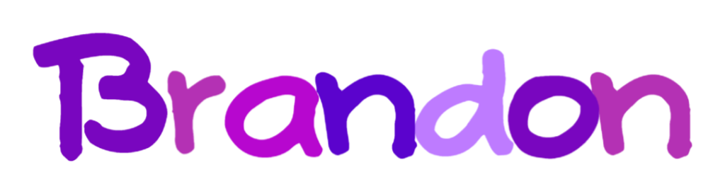 Brandonio Lettersbackground Brandon Logo (Colored Font) by brandontu1998 on DeviantArt