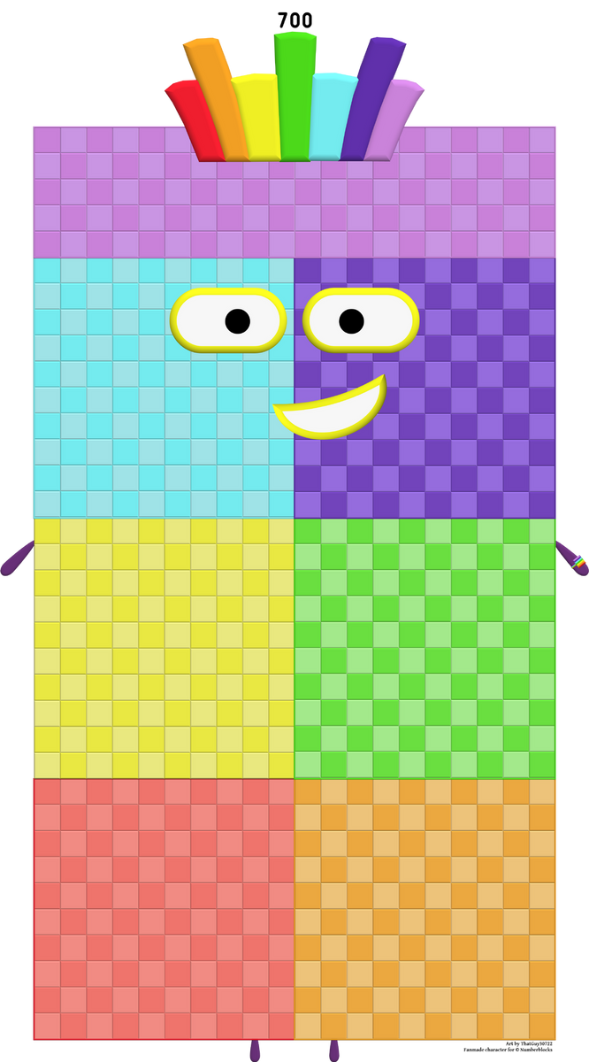 Numberblocks: 700 by ARTYNOTES242nd on DeviantArt