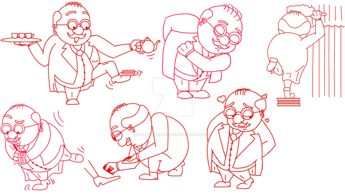 Butler Poses by StardustArtAnimation on DeviantArt