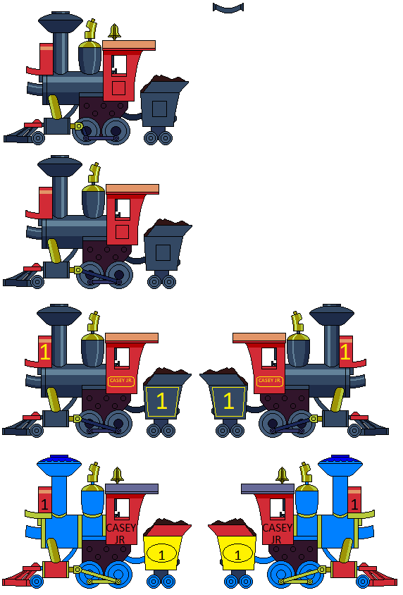 Casey Jr sprites by LeonardLeoLionheart on DeviantArt