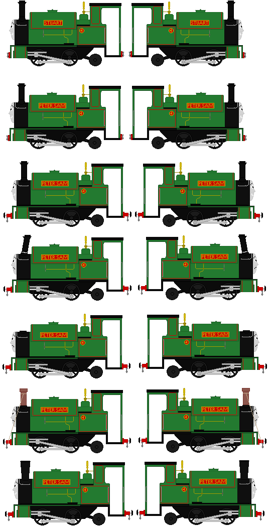 Peter Sam sprites by LeonardLeoLionheart on DeviantArt