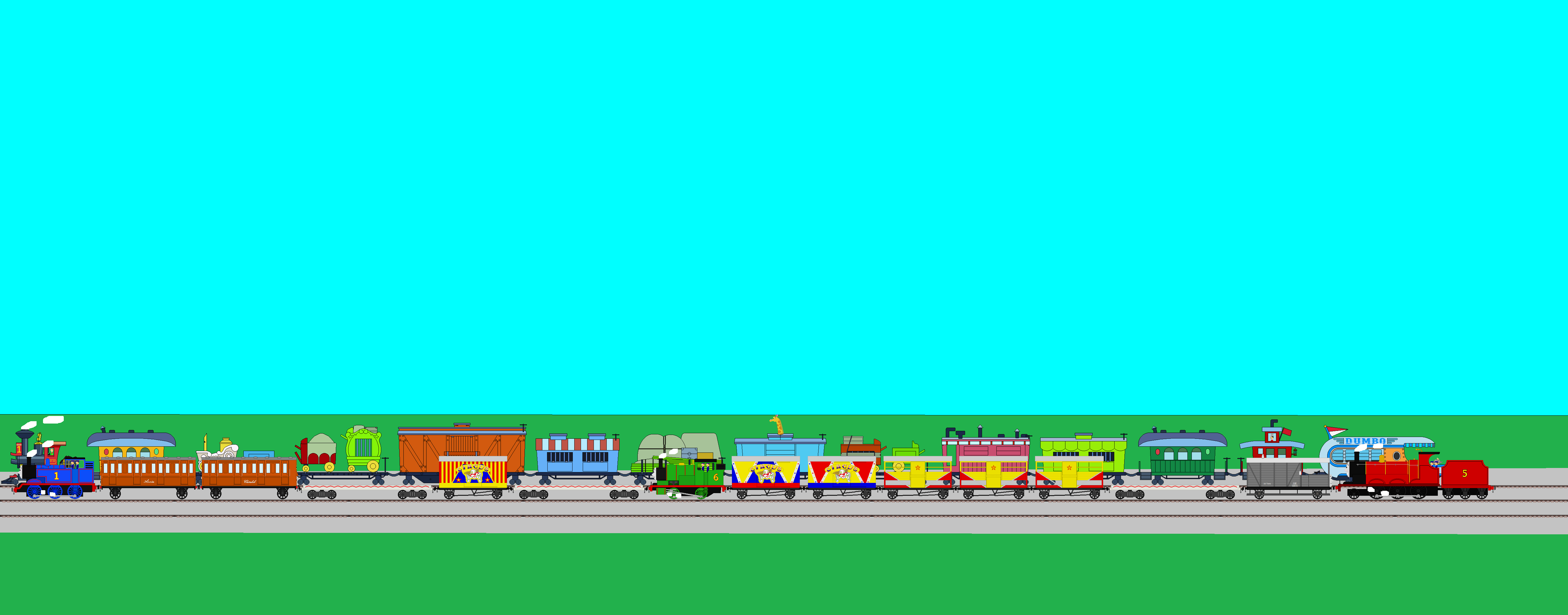 A pair of circus trains by LeonardLeoLionheart on DeviantArt