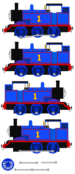 Thomas with siderods and wheel by LeonardLeoLionheart on DeviantArt