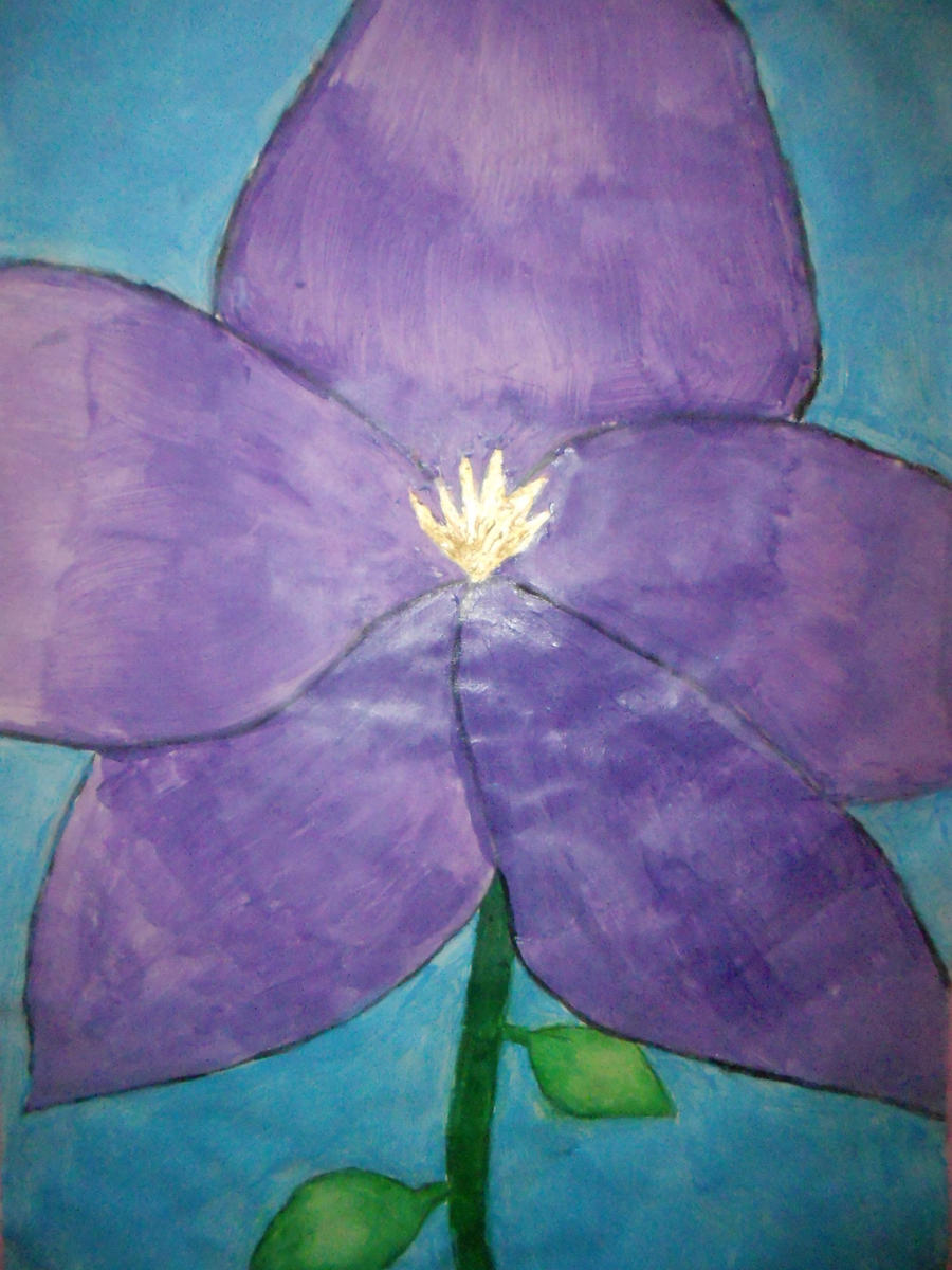 I painted a flower...