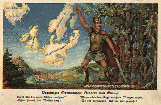 United germanic states of Europe and America by Arminius1871