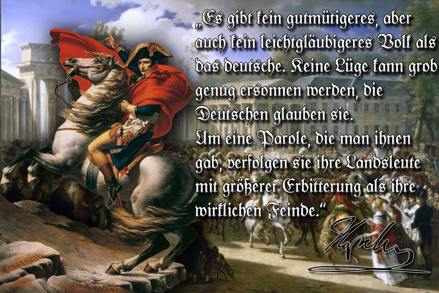 Napoleon about the Germans