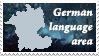 German language area stamp V2