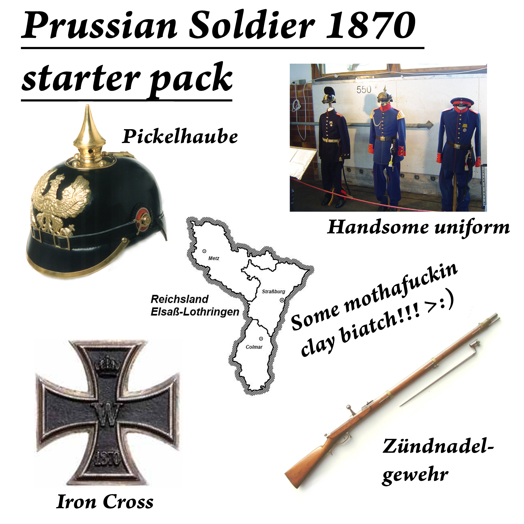 Prussian soldier 1870 starter pack