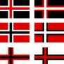 German Empire nordic flag versions