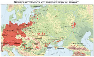 Germans in Eastern Europe map