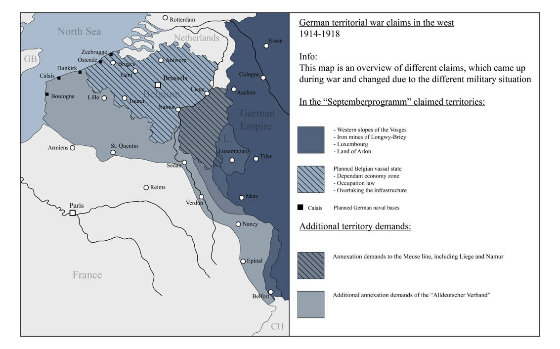 German territorial war claims in the West by Arminius1871 on DeviantArt