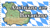 Austrians are Bavarians stamp