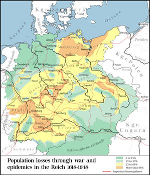 Population loss in the 30 years war