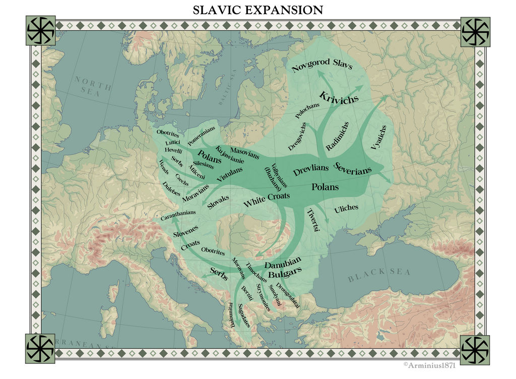 Slavic Expansion by Arminius1871