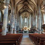 Inside the church of Schwaebisch Hall