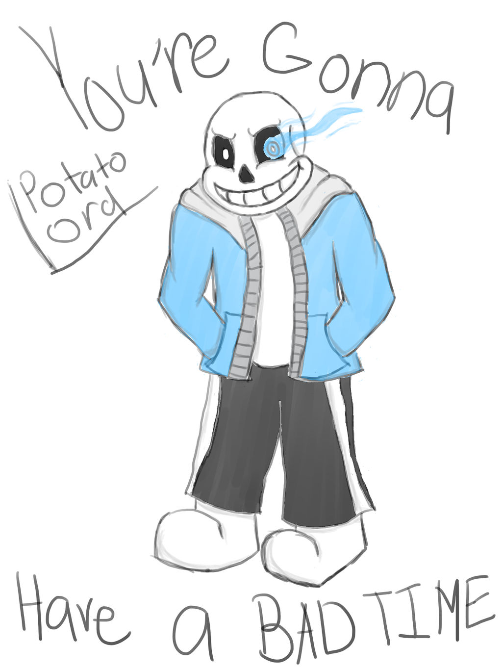 First Sans fanart by DaPotatoLord on DeviantArt
