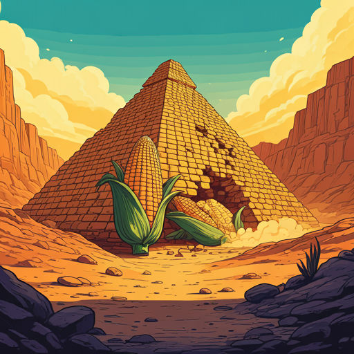 Maize Pyramid Broken Corn Pyramid by tyberrypinesol on DeviantArt