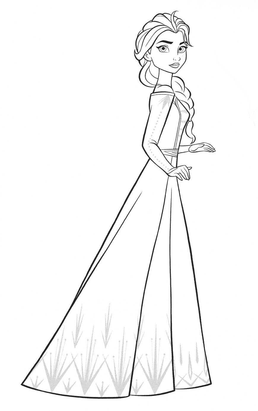 Frozen 2 Elsa Coloring Page By Variandeservesbetter On Deviantart