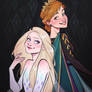 Queen Anna and Elsa as the 5th spirit