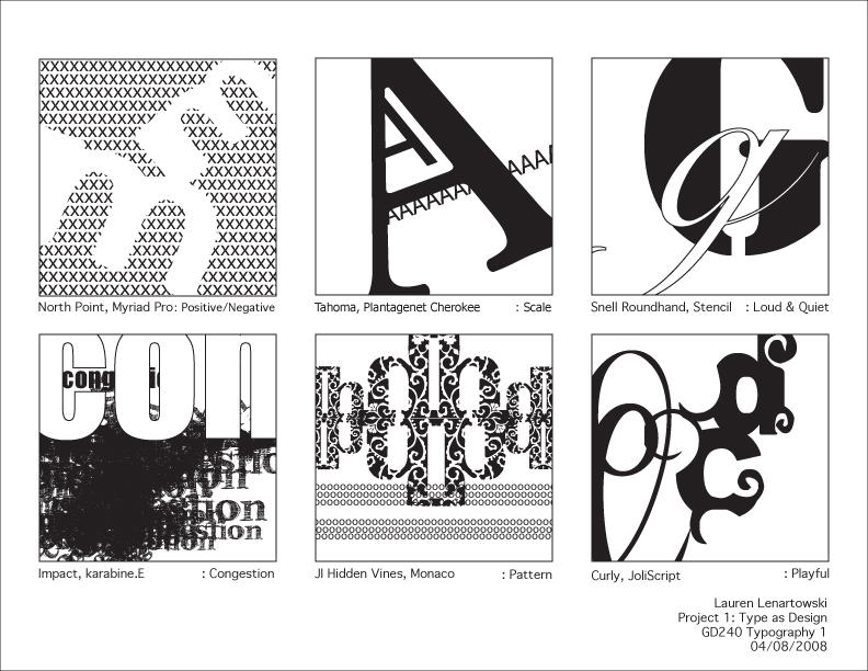 Type Project 1: Type as Design by quarter2seven on DeviantArt