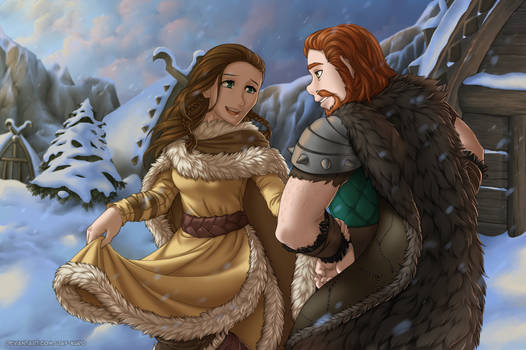 duo - young Valka and Stoick