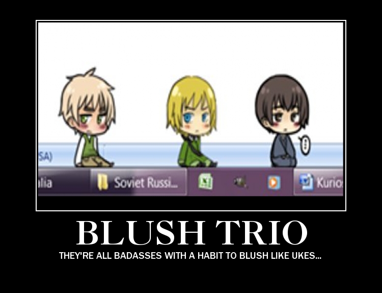 Blush trio