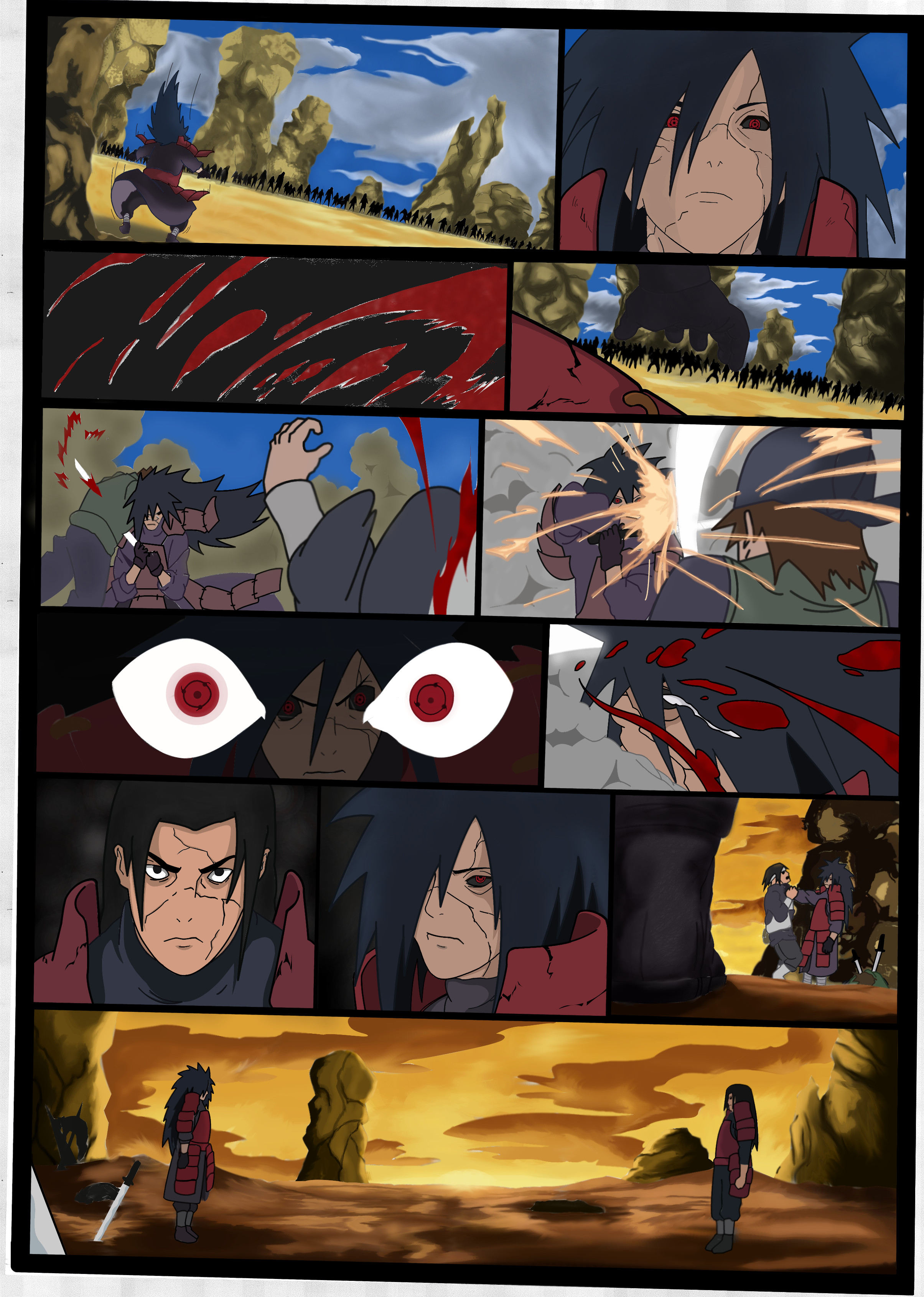 Madara Uchiha vs Hashirama Senju by ScionofBalance666 on DeviantArt