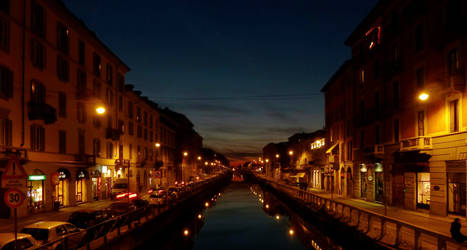 Naviglio in winter light