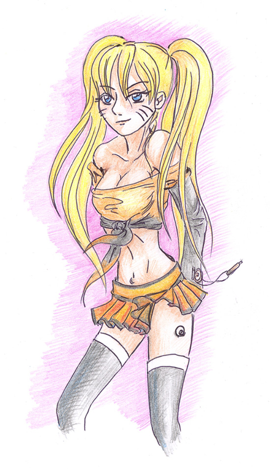 sketch Naruto Female