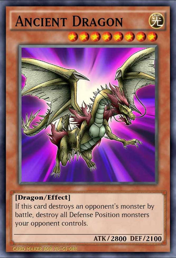 Yu-Gi-Oh! Custom Card: Ancient Dragon by MetaKnight894 on DeviantArt Yu-Gi-Oh! Custom Card: Ancient Dragon by MetaKnight894 on DeviantArt