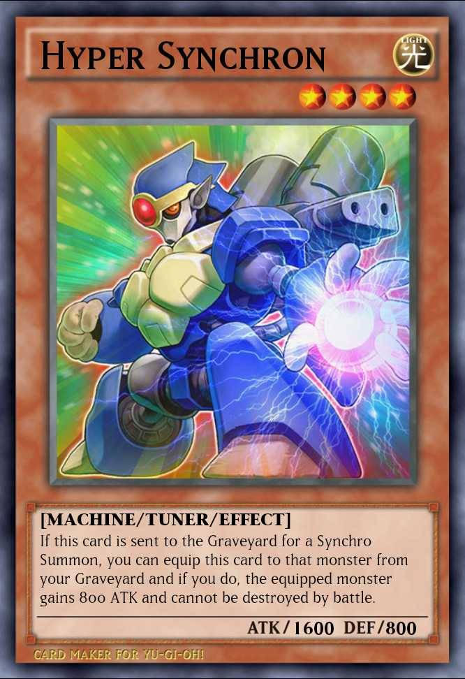 Yu-Gi-Oh! Custom Card: Hyper Synchron by MetaKnight894 on DeviantArt
