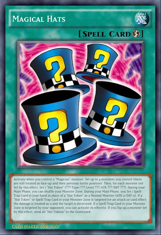 yugioh magical hats card Magical Hats dyi ANIME EFFECT HOLO card