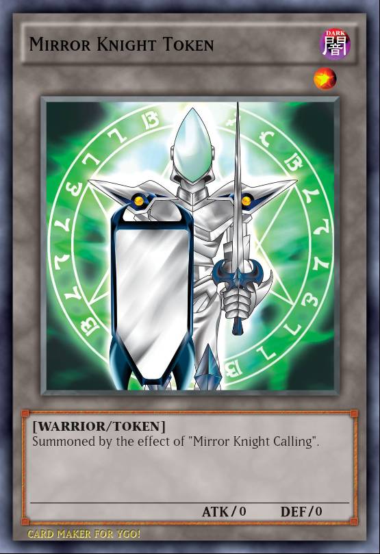 yugioh custom token cards Adventurer (Ultimate Rare) ValueTCG Yu-Gi-Oh! Custom Card: Mirror Knight