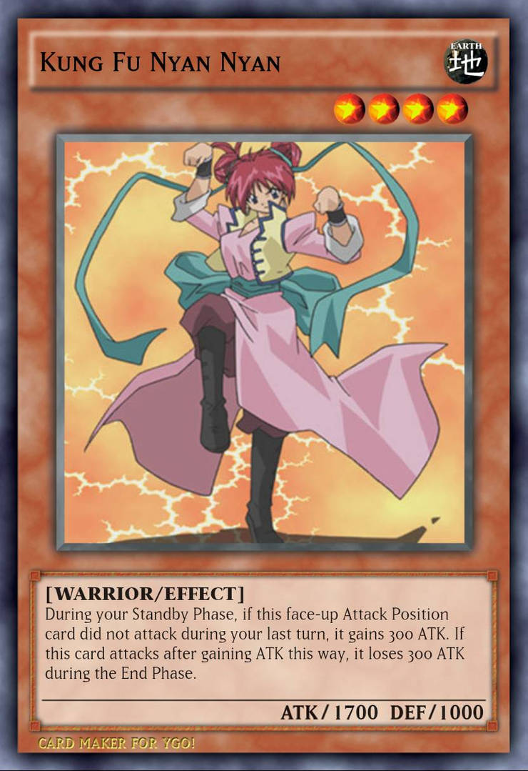 Yu-Gi-Oh! Custom Card: Kung Fu Nyan Nyan by MetaKnight894 on DeviantArt