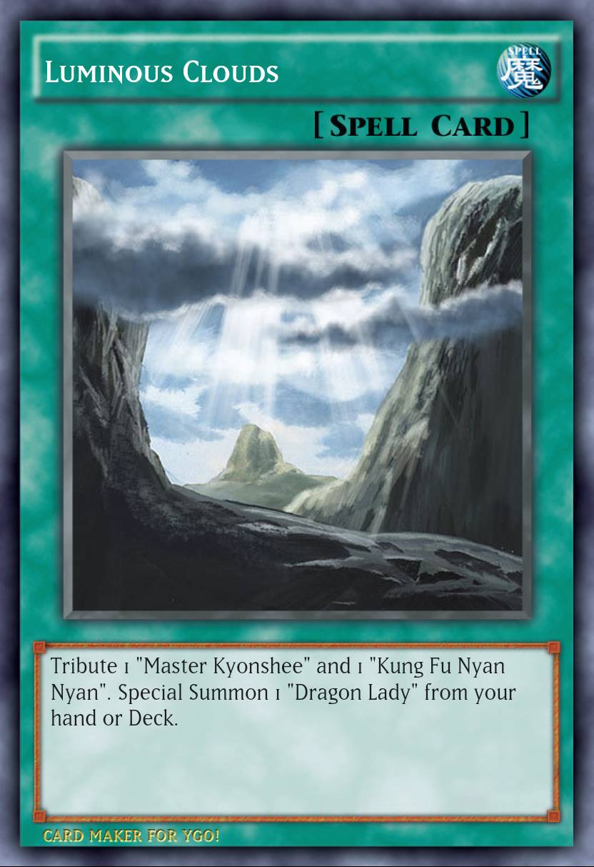 Yu-Gi-Oh! Custom Card: Luminous Clouds by MetaKnight894 on DeviantArt