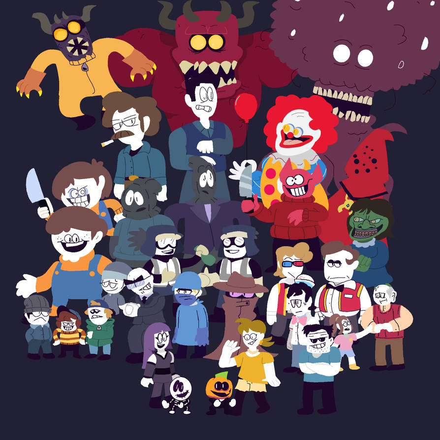 Spooky Month Characters by creeper6677art on DeviantArt