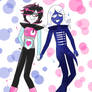 Mettaton and Rouxls Kaard