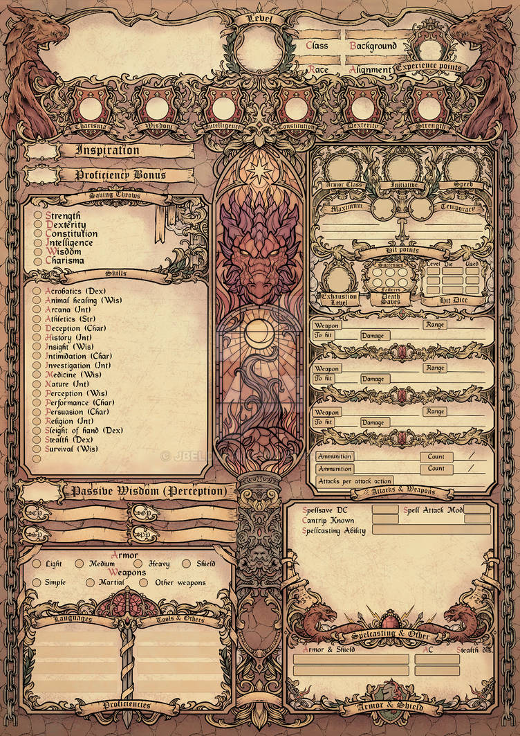 DND 5ED Character Sheet by JBelda88 on DeviantArt