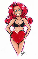 Candi Heart Pinup