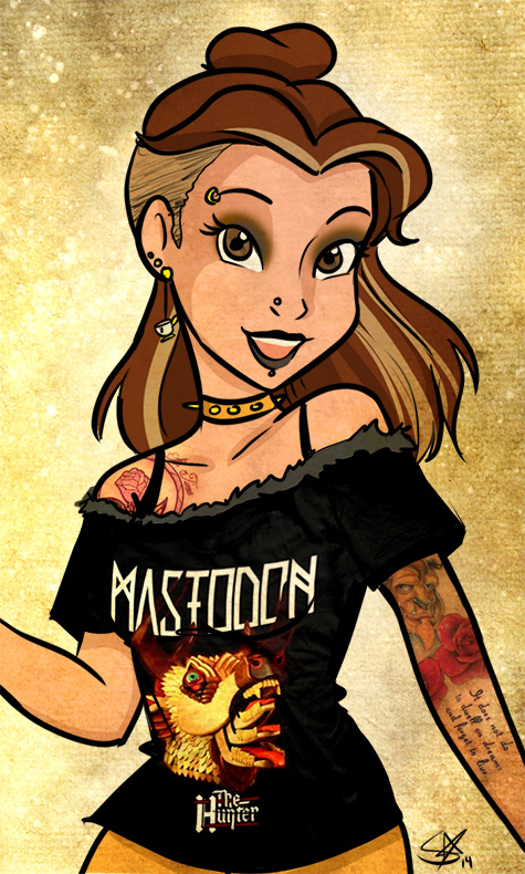 Punk Metal Belle by starlinehodge