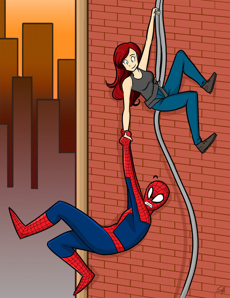 Mary Jane Saves Spidey by starlinehodge