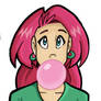 Candi Blows Bubble