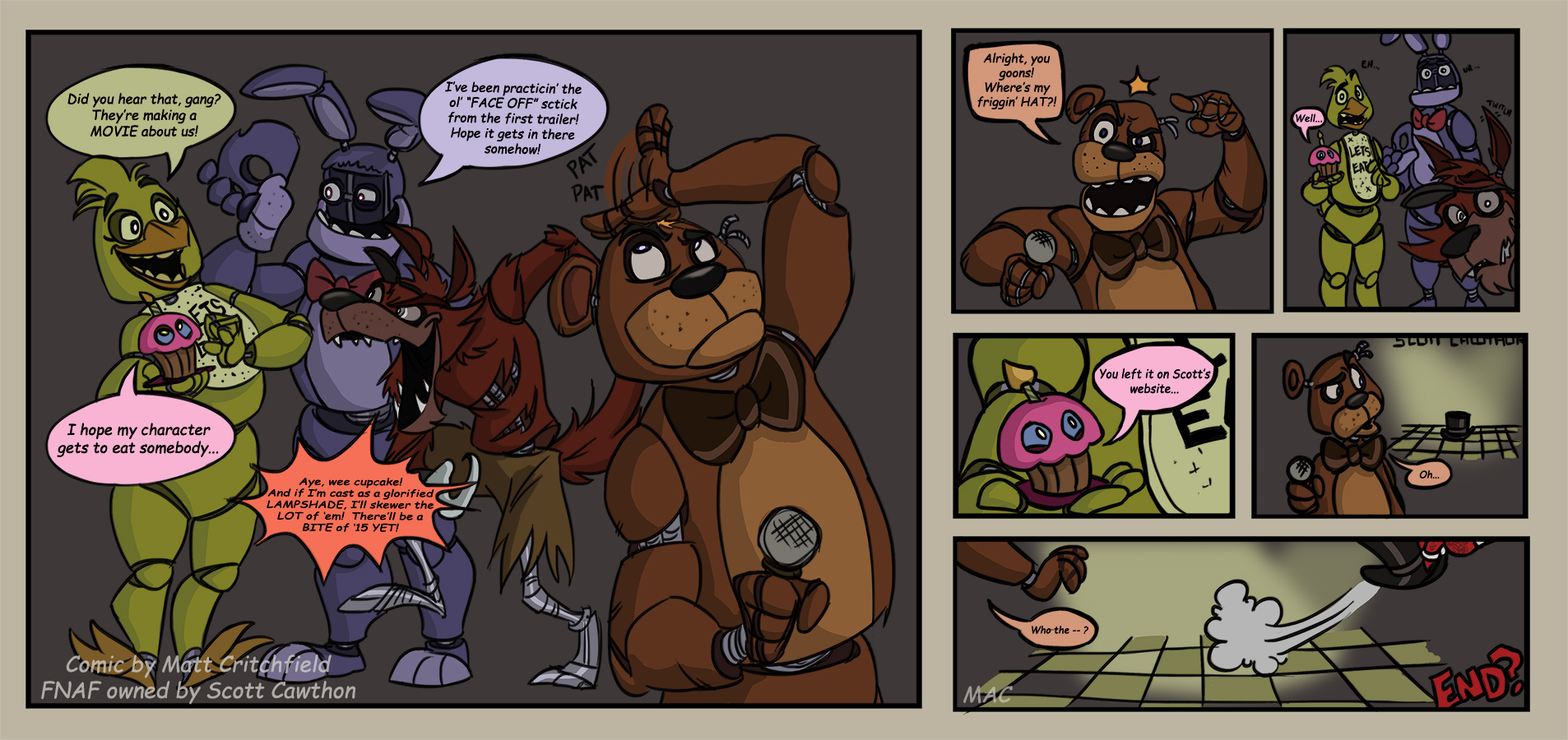 Five Nights At Freddy's 4 Comic - Freddys Hat