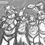 FNAF - Fazbear Gang Sketches 01 - 10-14-15